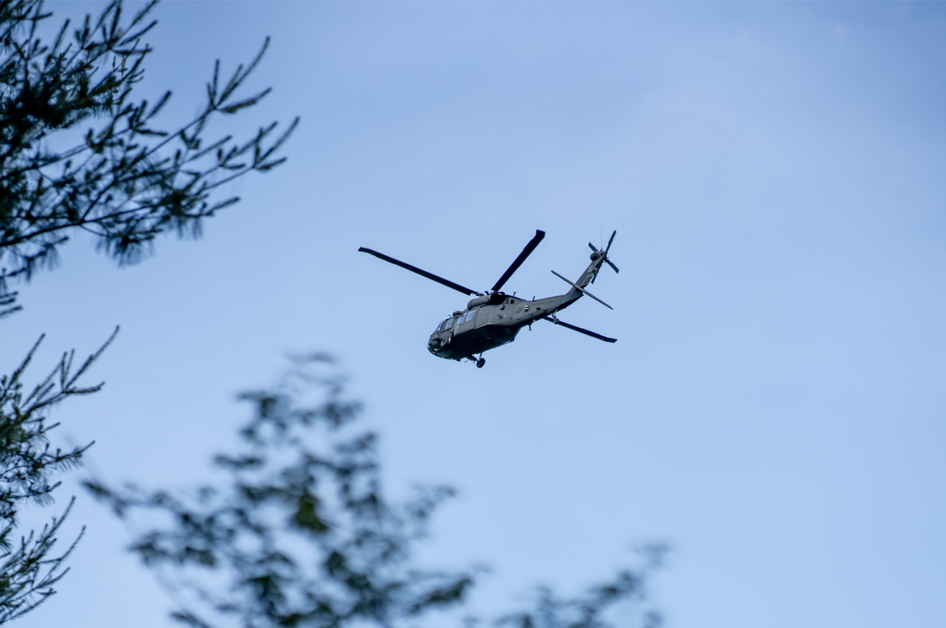 National guard blackhawk helicopter flying over my house during Breonna Taylor protests