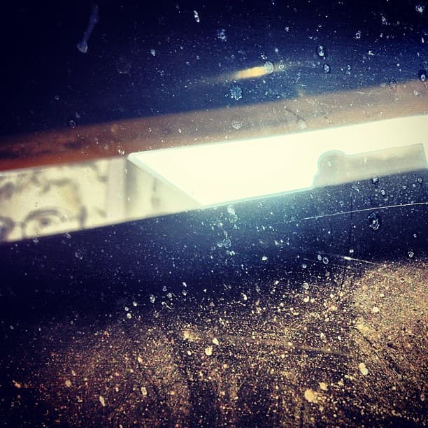 Dirty window creating a distressed texture