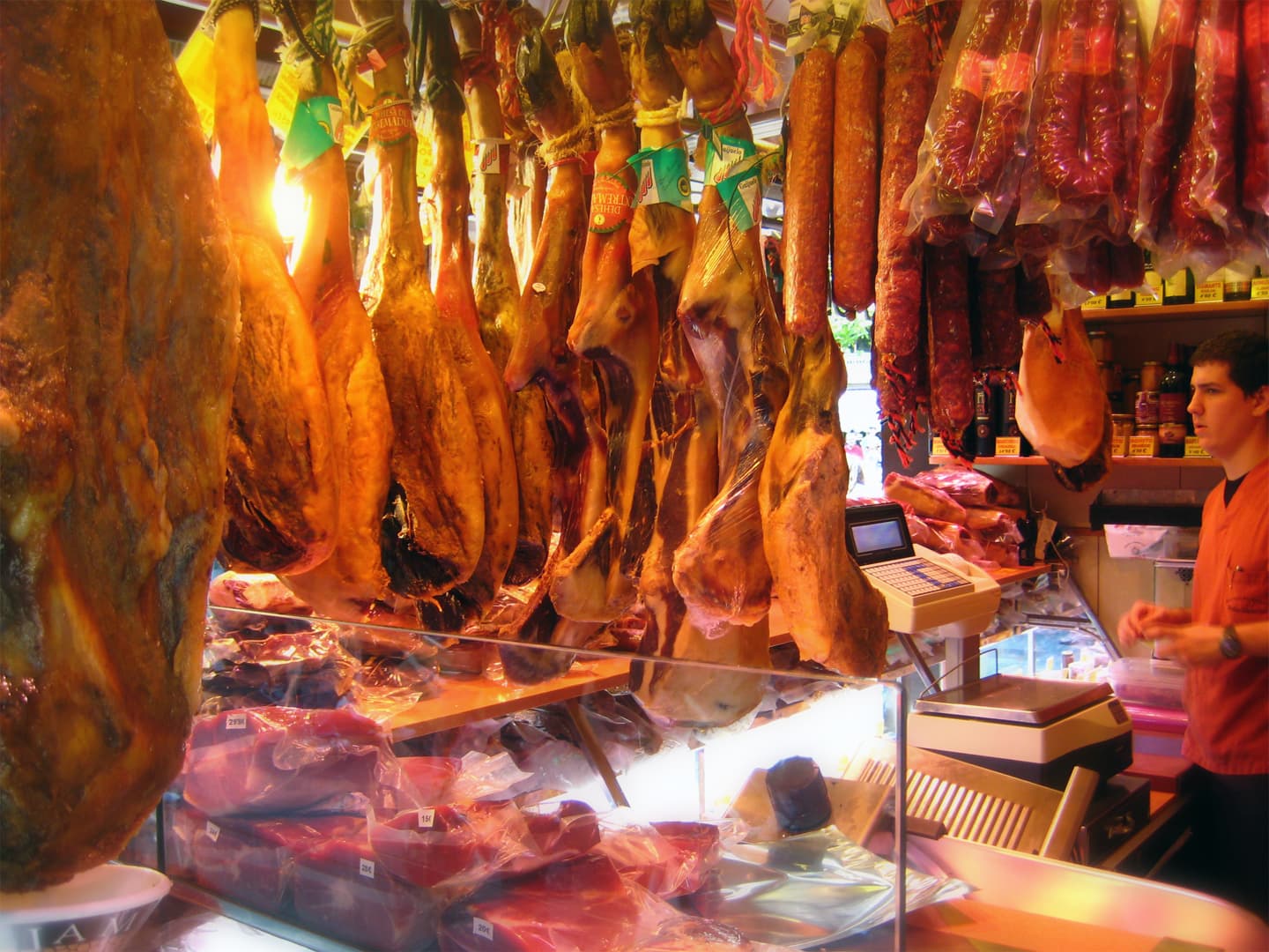 La Boqueria market in Barcelona, Spain